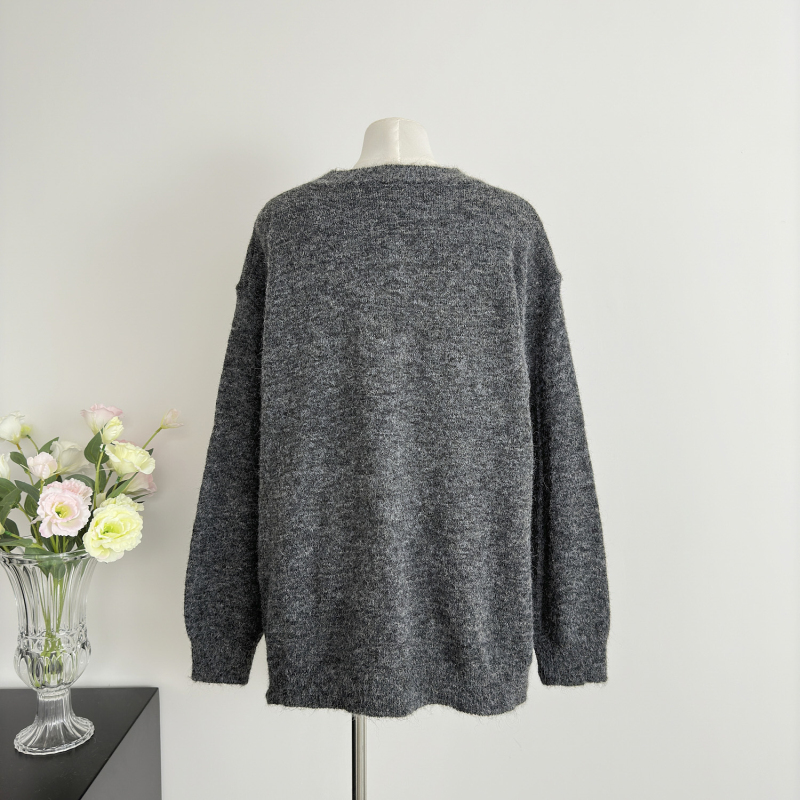 Maiden bunny sweater long sleeve loose tops for women