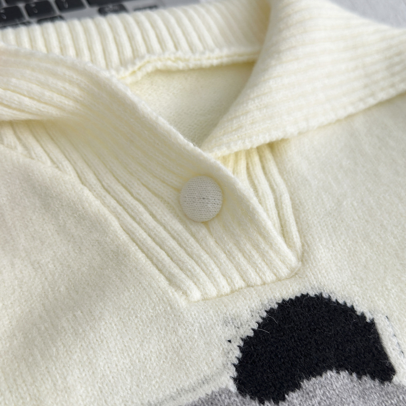 Pullover panda sweater all-match coat for women