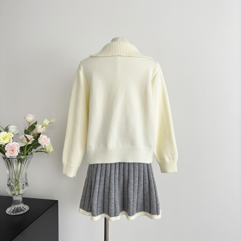 Pullover panda sweater all-match coat for women