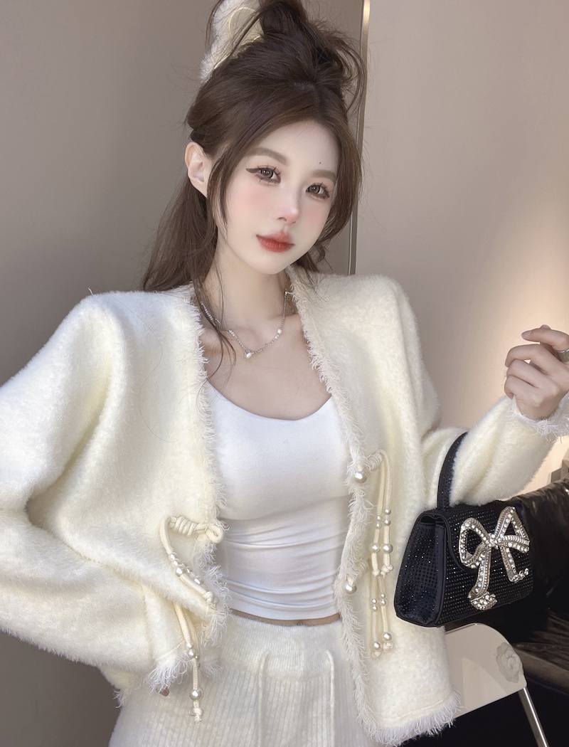 V-neck cardigan autumn and winter sweater