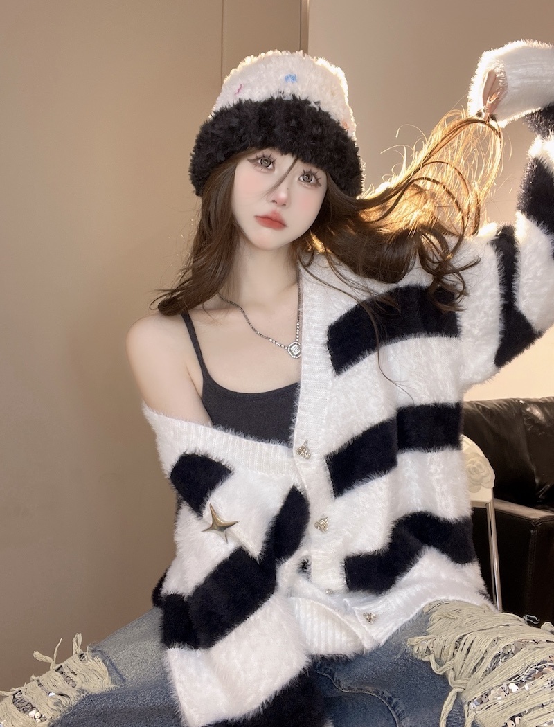 Autumn and winter coat chanelstyle sweater for women