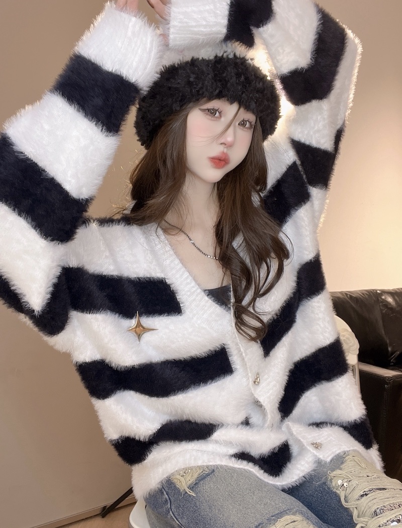 Autumn and winter coat chanelstyle sweater for women