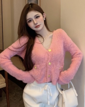 Short chanelstyle sweater lazy beautiful tops for women