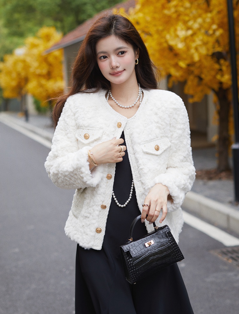 Autumn and winter thick tops chanelstyle elmo down coat