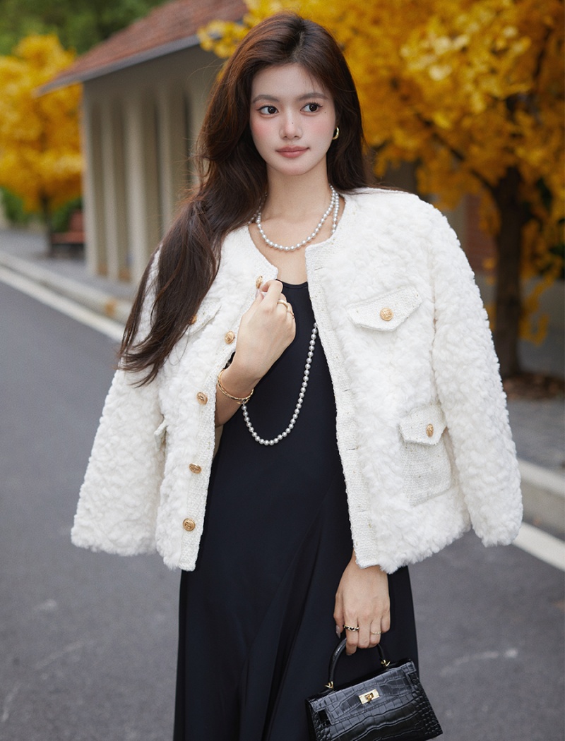 Autumn and winter thick tops chanelstyle elmo down coat