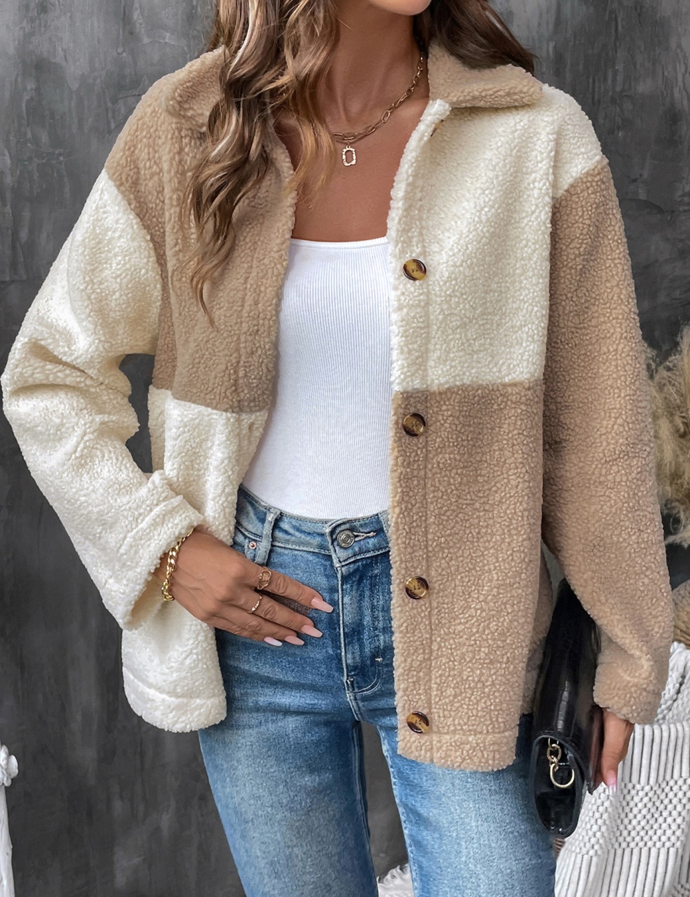 European style Casual autumn and winter thick coat