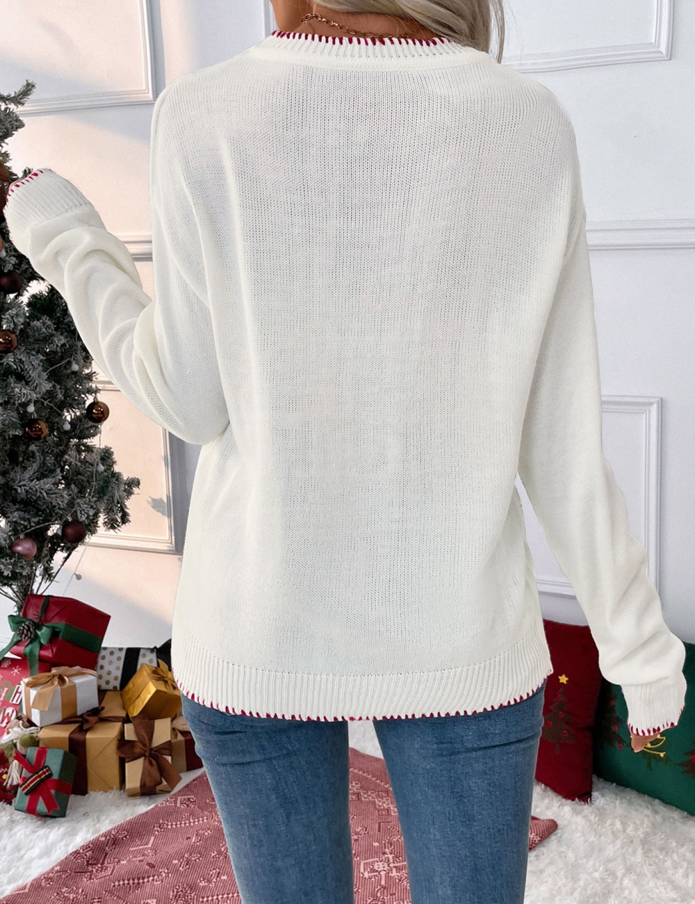 Autumn and winter round neck fashion loose sweater