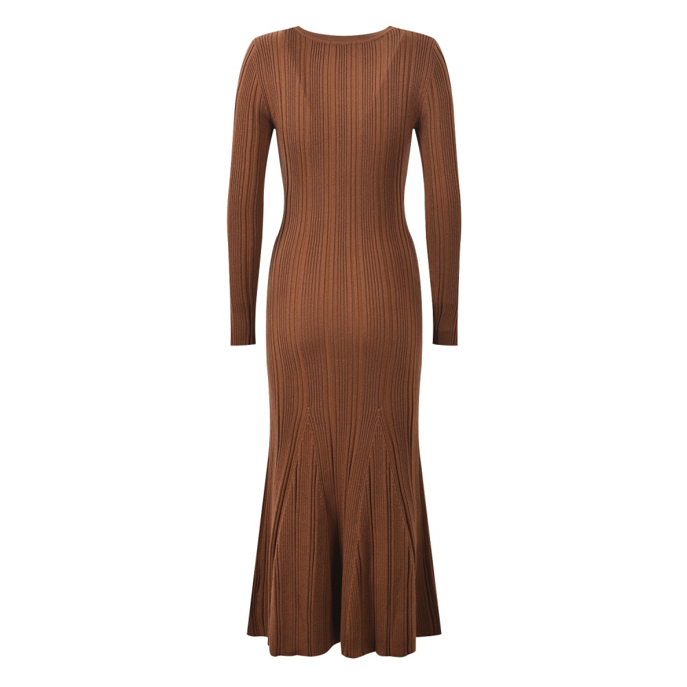 Autumn and winter slim long dress elegant ladies dress