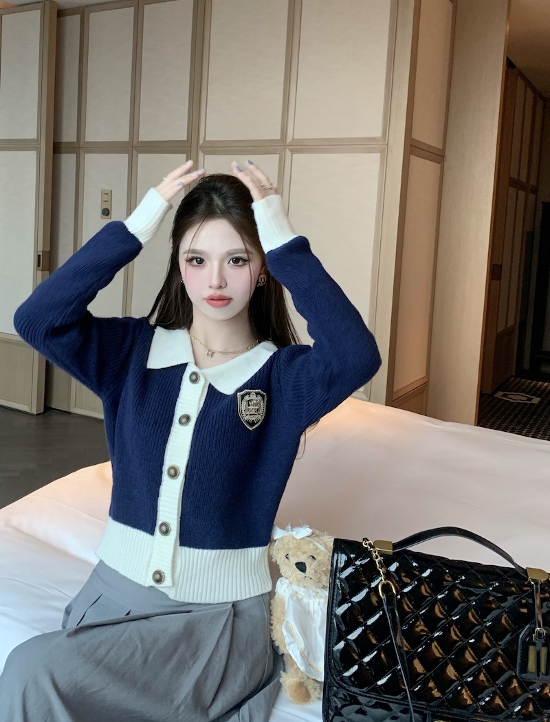 Lazy pullover tops Japanese style sweater for women