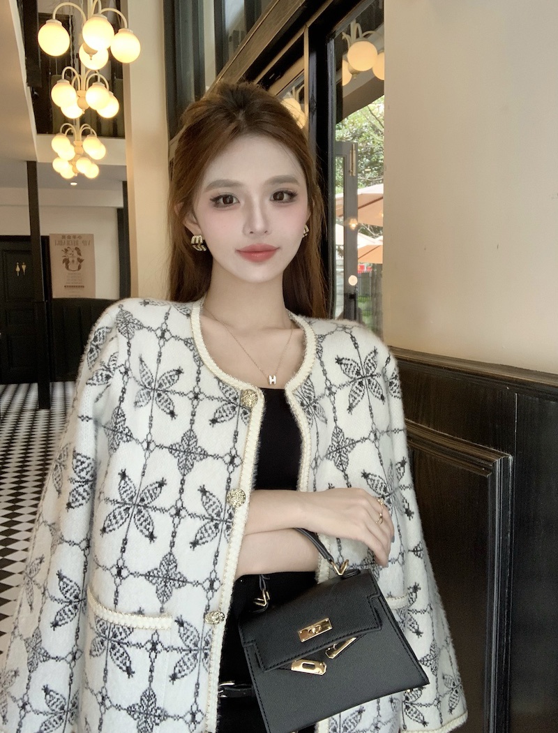 Chanelstyle temperament coat ladies sweater for women