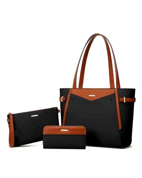 Simple fashion retro autumn handbag 3pcs set for women