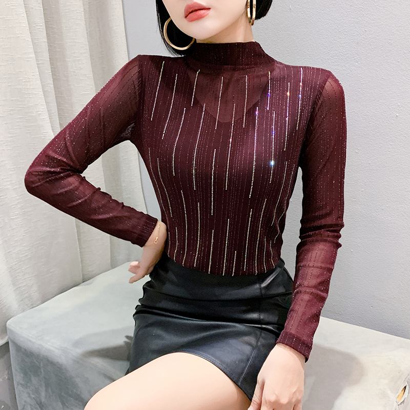 Fashionable Korean style gauze small shirt for women