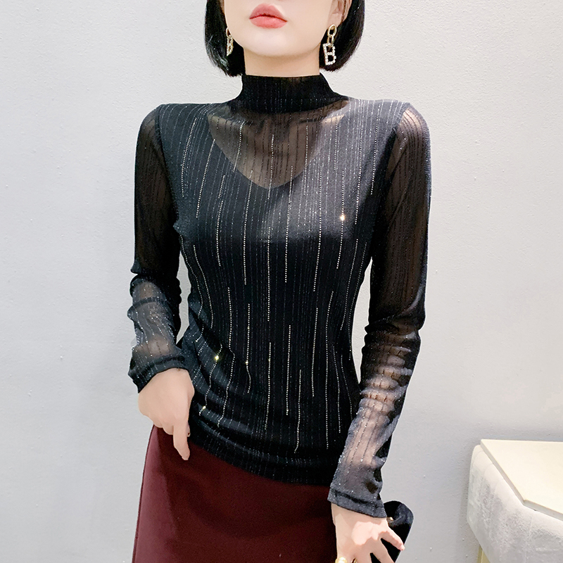 Fashionable Korean style gauze small shirt for women