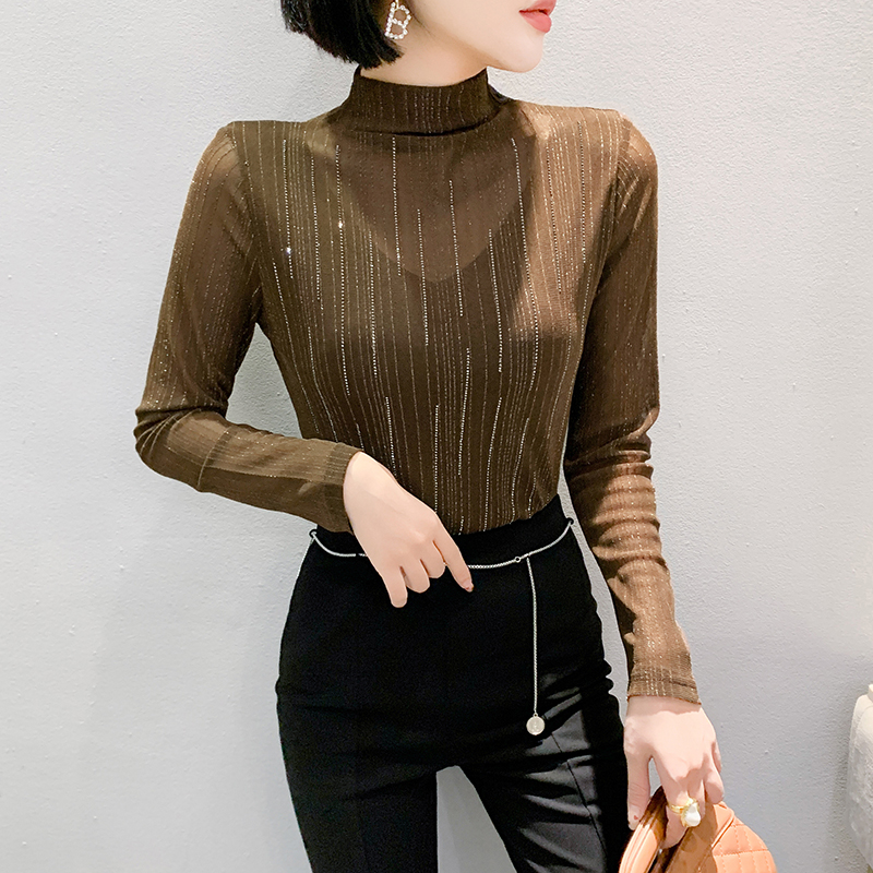 Fashionable Korean style gauze small shirt for women