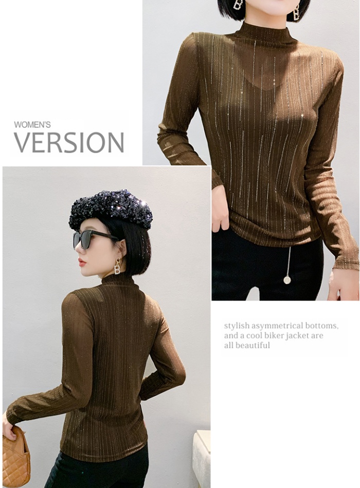 Fashionable Korean style gauze small shirt for women