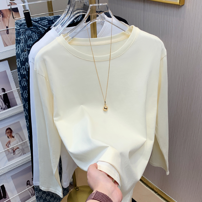 Korean style T-shirt bottoming shirt for women