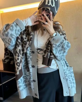 Long loose large coat lazy sweater for women