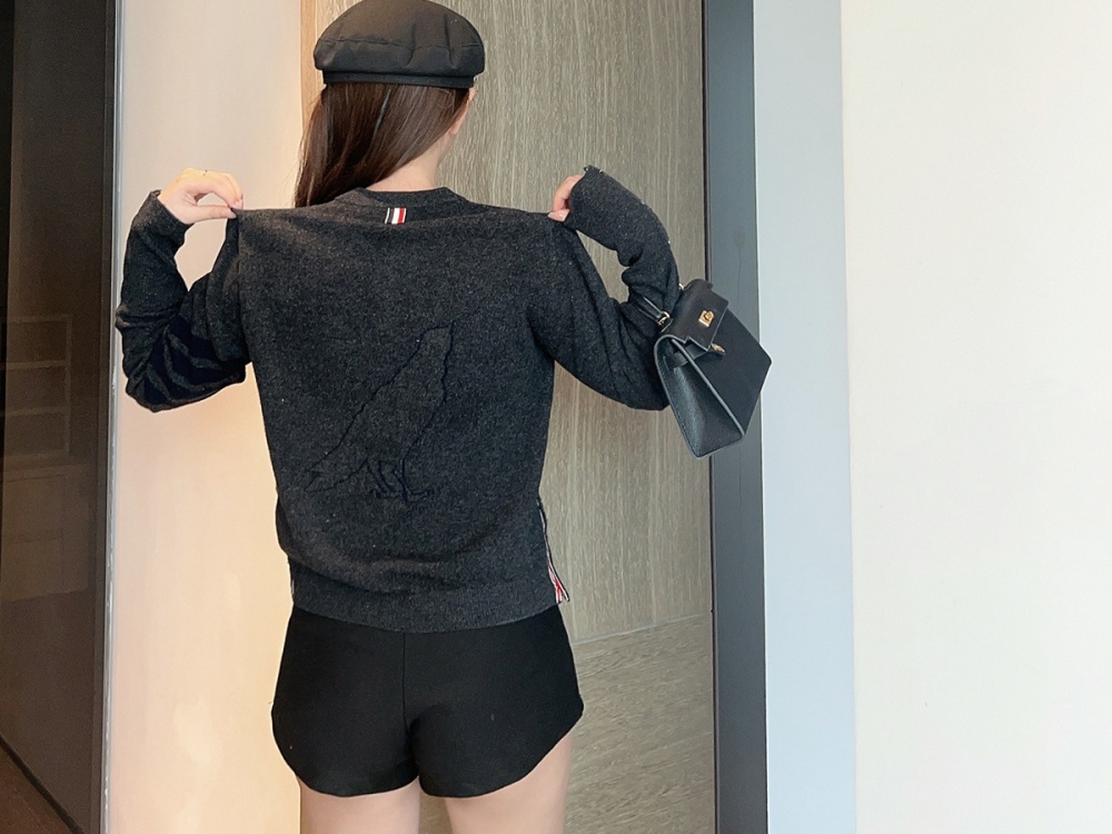 Back bird all-match cardigan show young tops for women