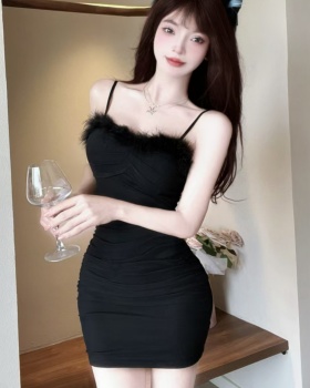 Sexy temperament sling dress European style slim jumpsuit