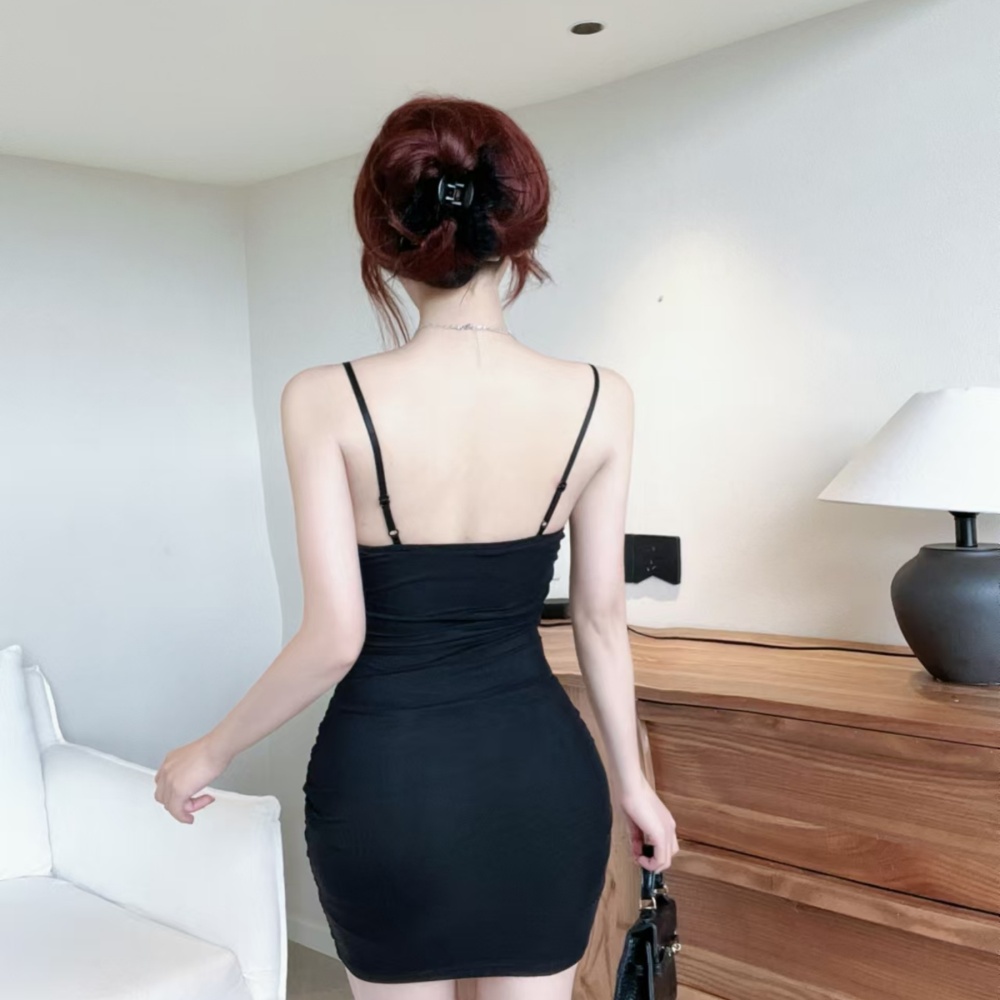 Sexy temperament sling dress European style slim jumpsuit