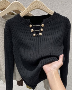 Autumn and winter light luxury long sleeve tops for women