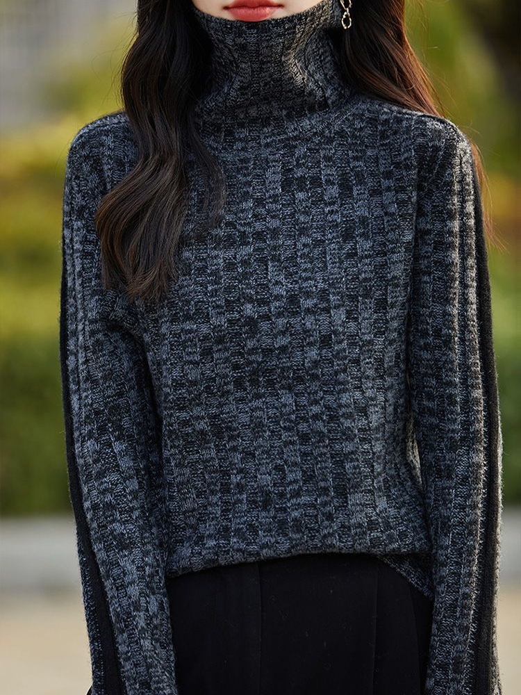 Knitted tops autumn and winter sweater for women