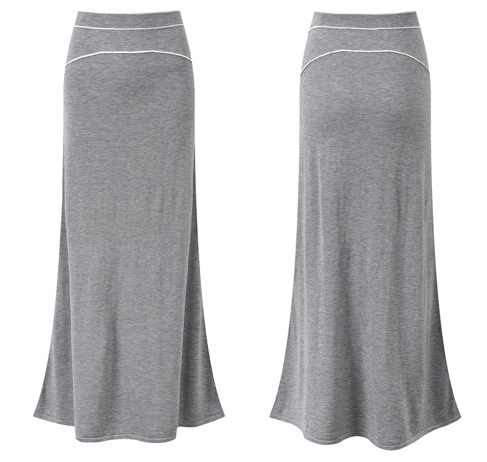 Fashion autumn knitted vest show young gray skirt 3pcs set