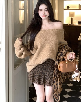 Loose lazy tops autumn sweater 2pcs set for women