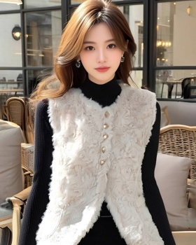 Fashion thick coat temperament thermal waistcoat