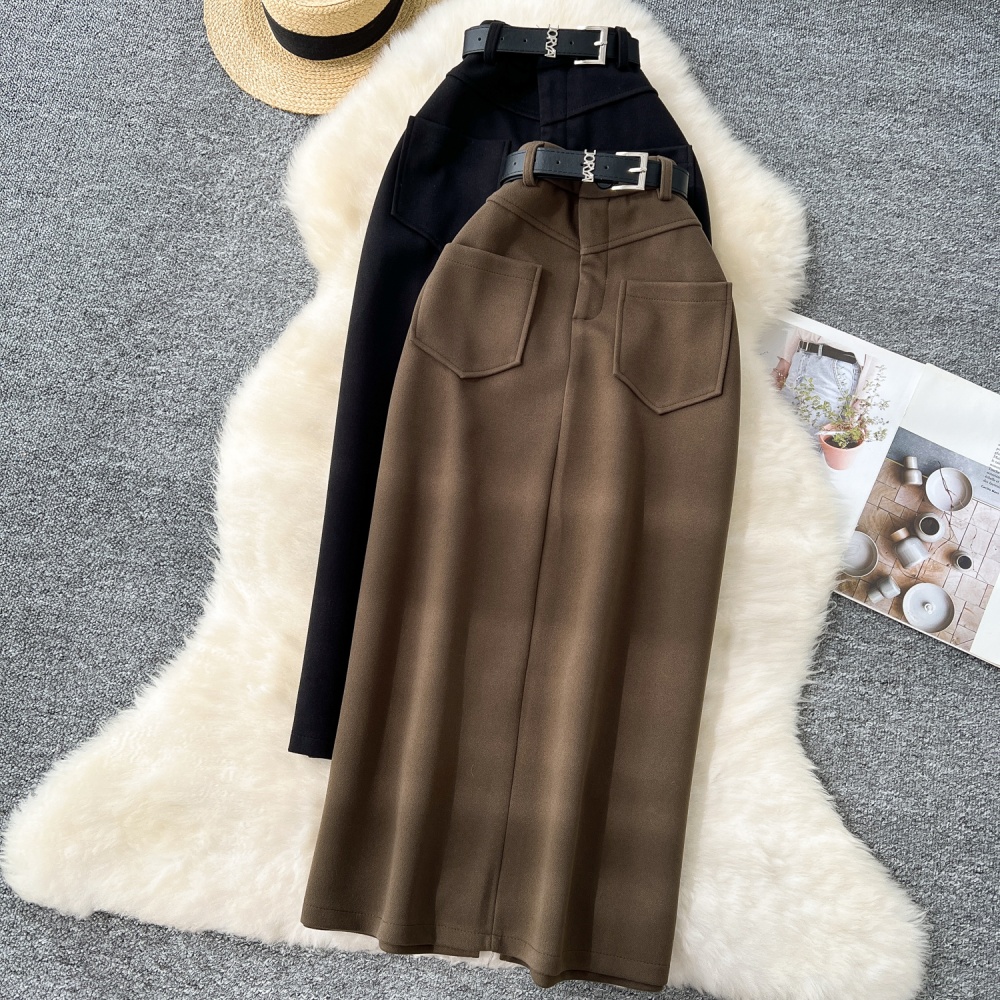 Straight slim skirt long one step skirt for women