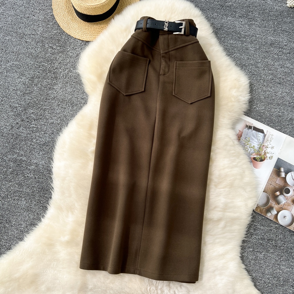 Straight slim skirt long one step skirt for women