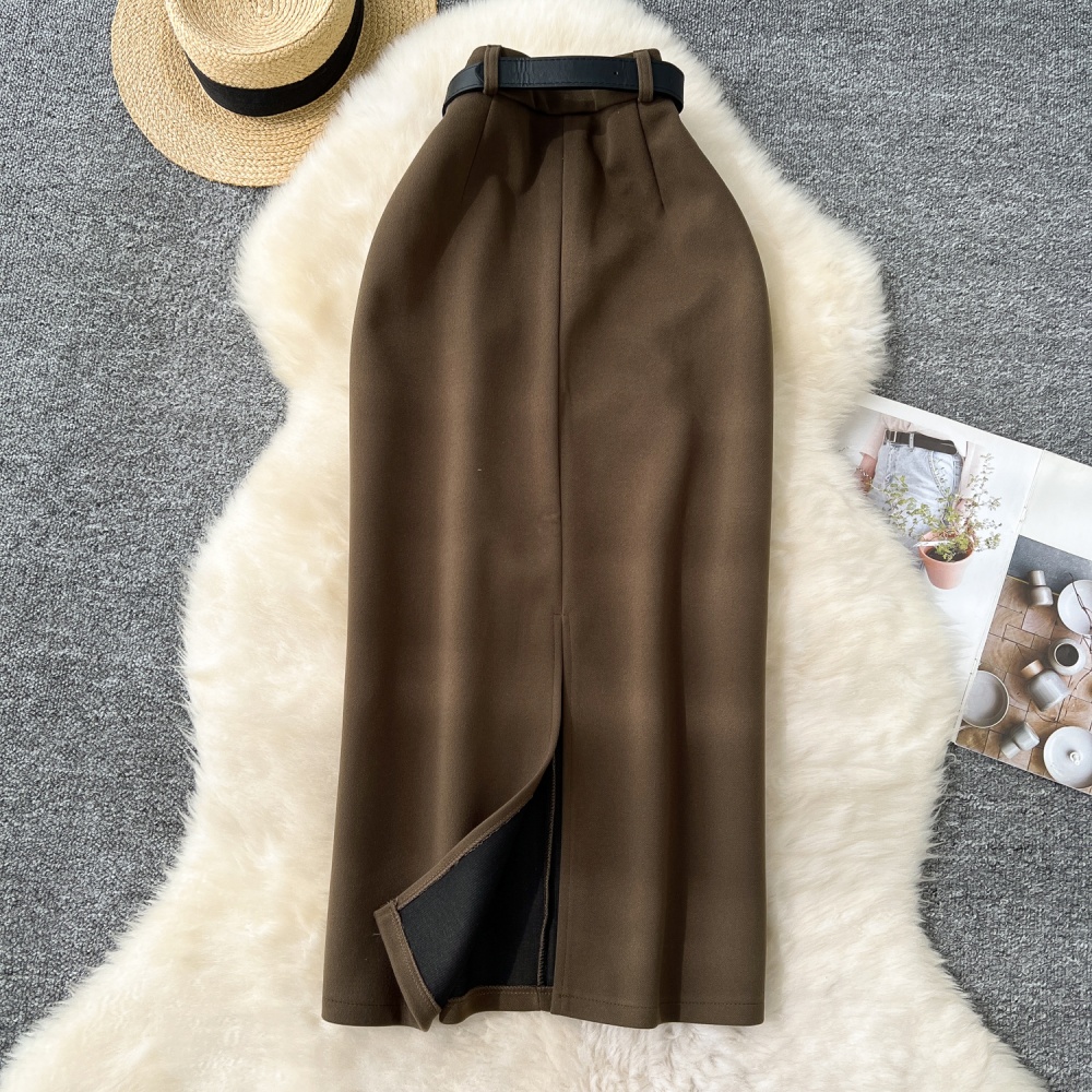 Straight slim skirt long one step skirt for women