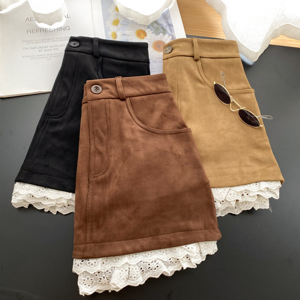 High waist short skirt A-line skirt for women