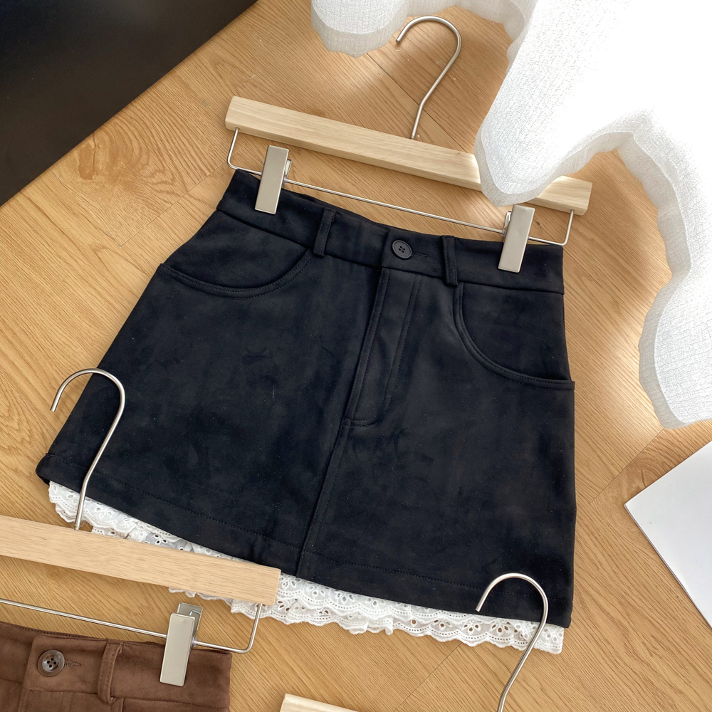 High waist short skirt A-line skirt for women