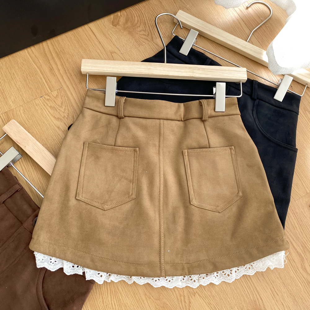 High waist short skirt A-line skirt for women