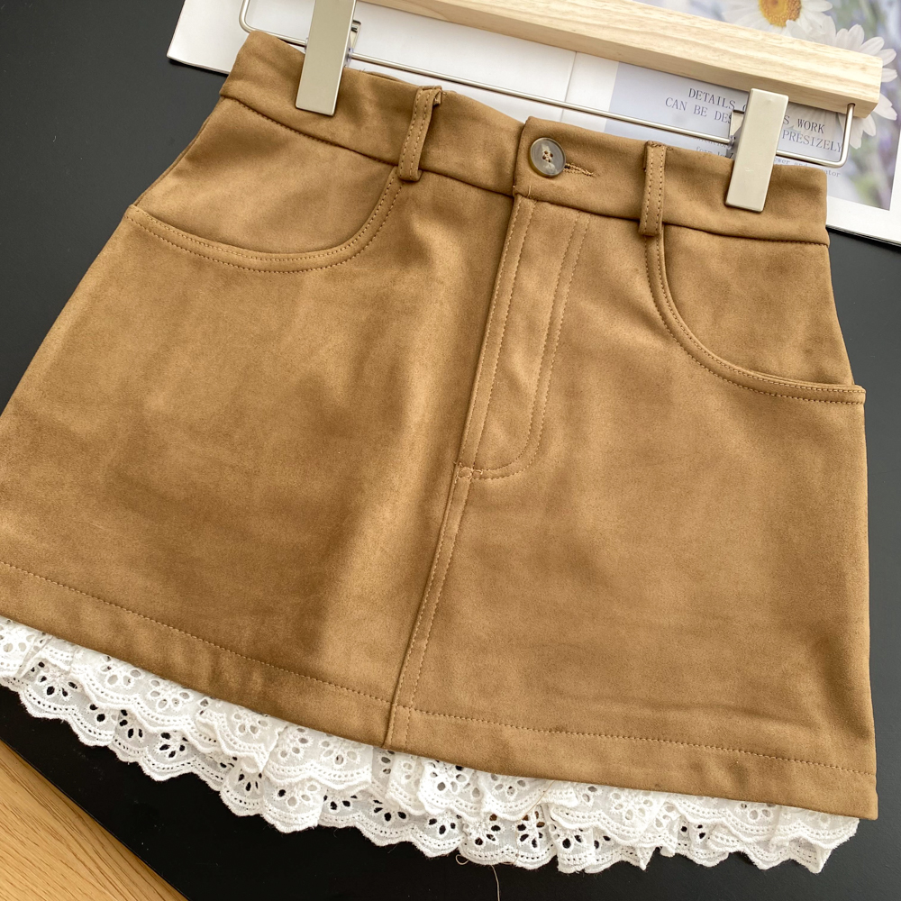 High waist short skirt A-line skirt for women