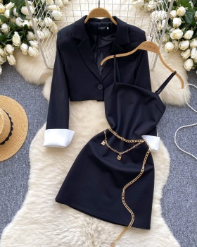 Winter business suit dress 2pcs set for women