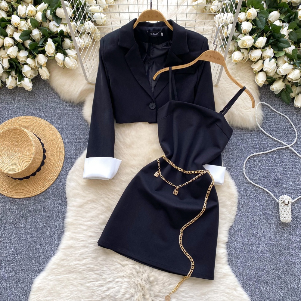 Winter business suit dress 2pcs set for women