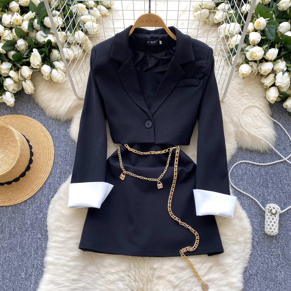 Winter business suit dress 2pcs set for women