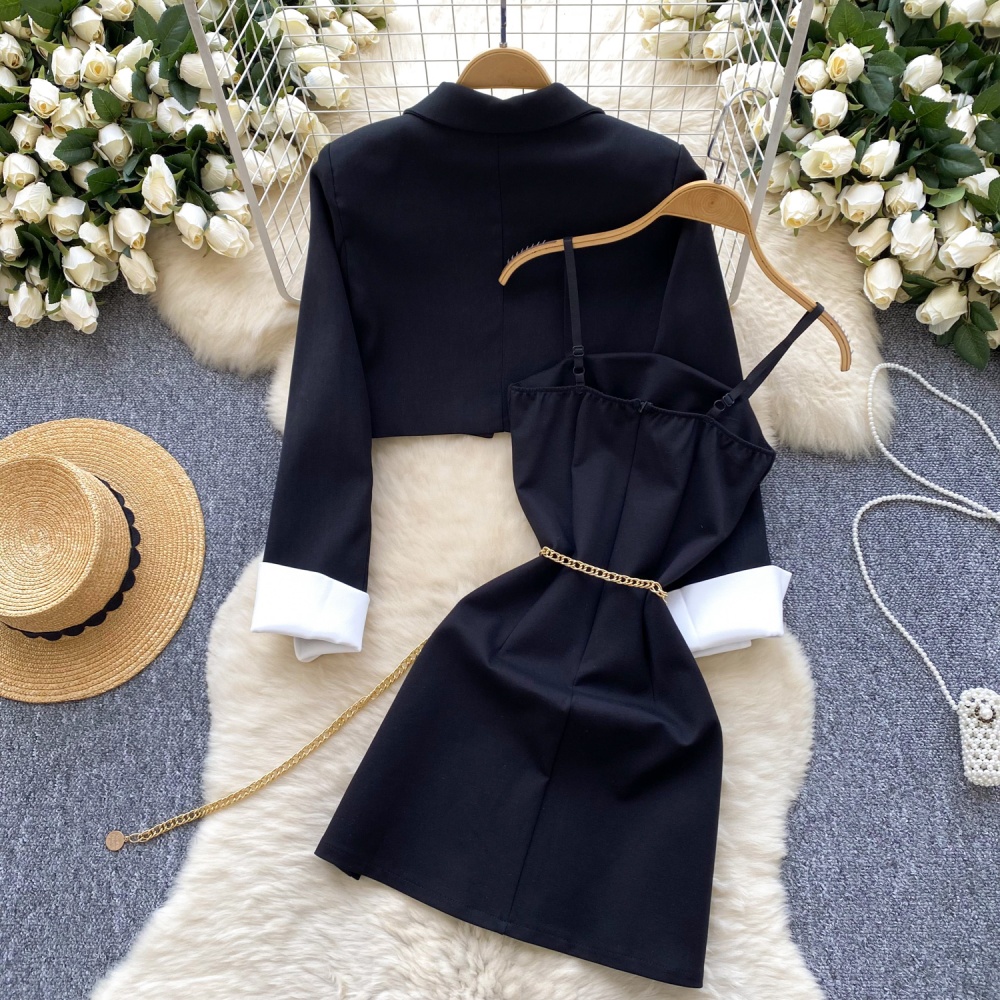 Winter business suit dress 2pcs set for women