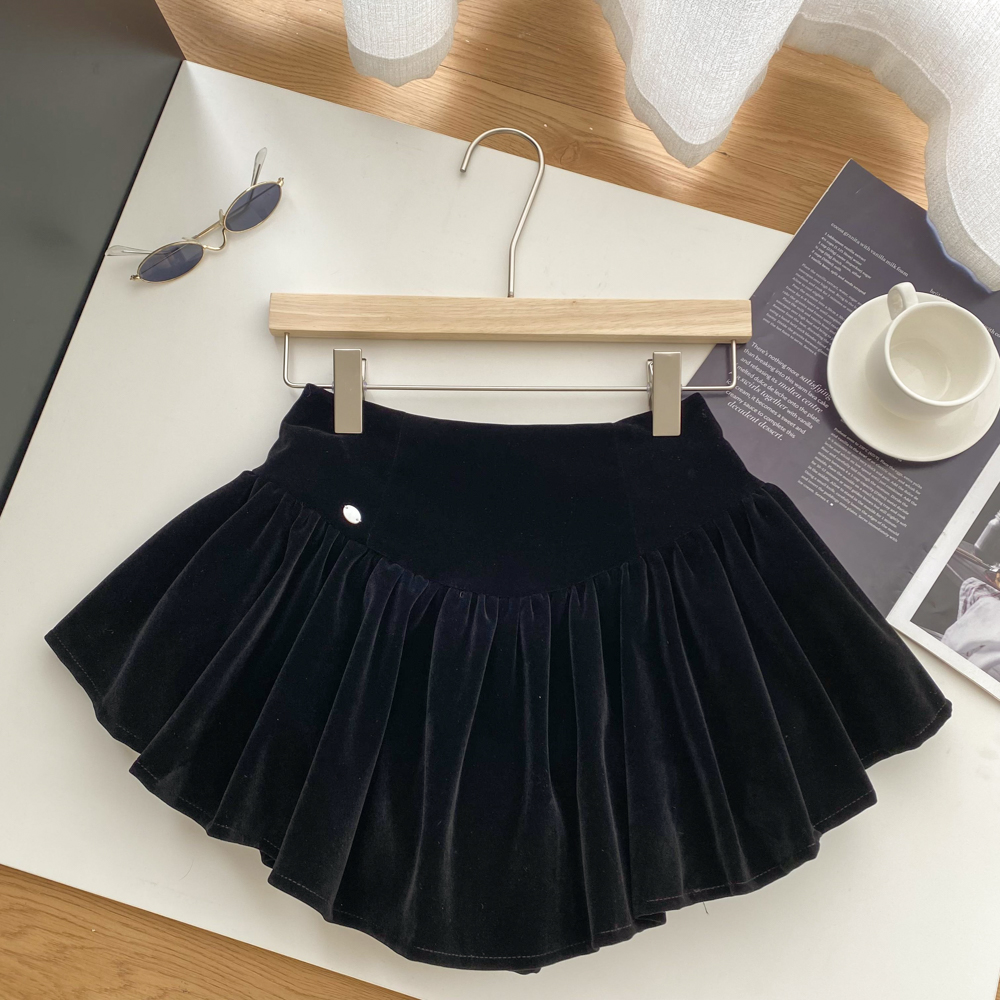 Winter skirt A-line short skirt for women