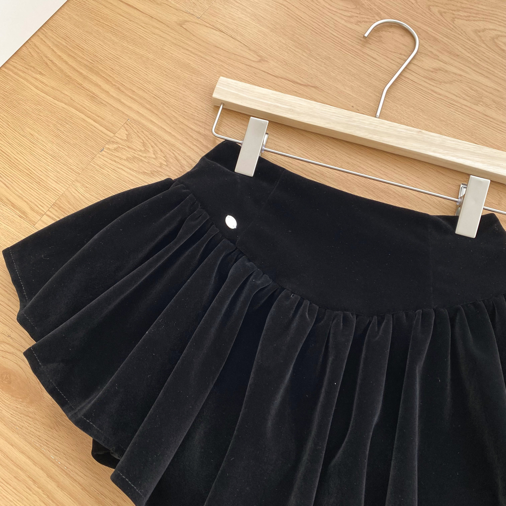 Winter skirt A-line short skirt for women