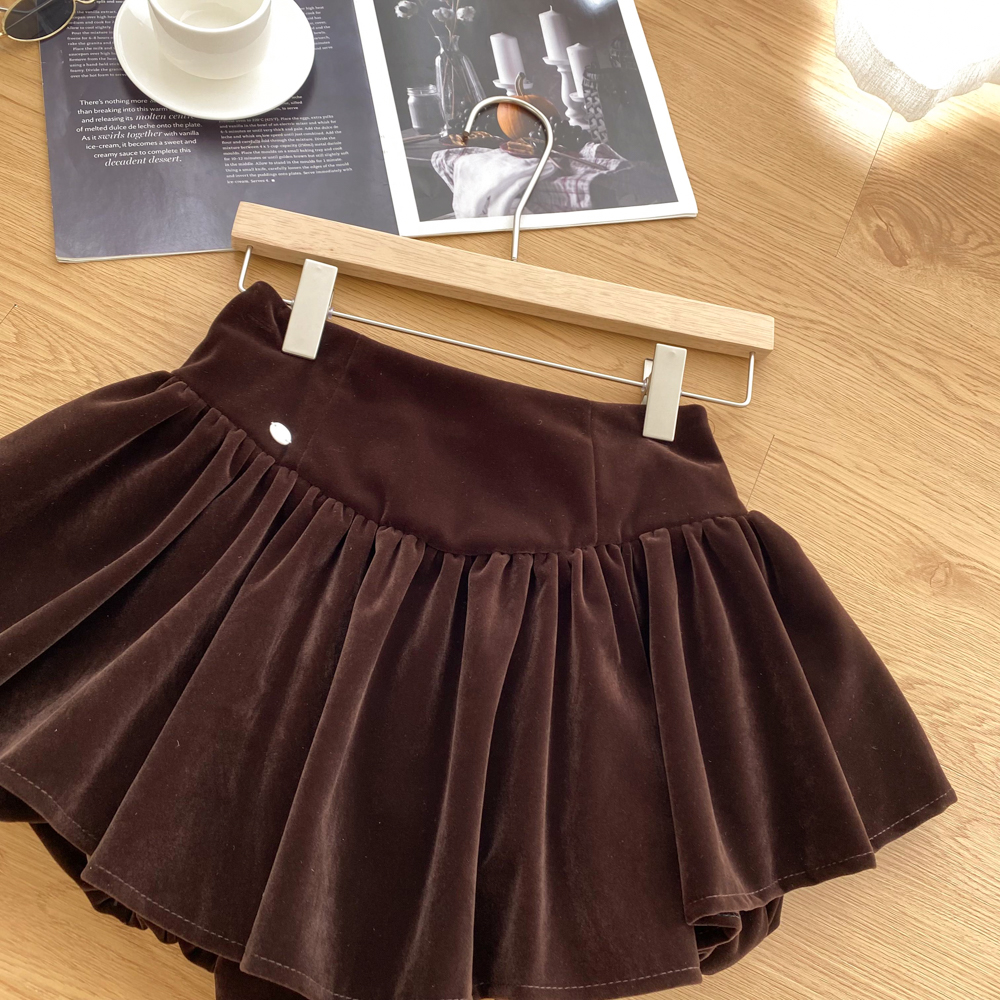 Winter skirt A-line short skirt for women