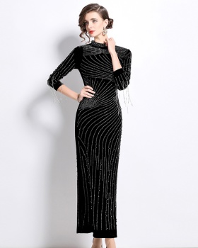 Rhinestone formal dress sexy dress