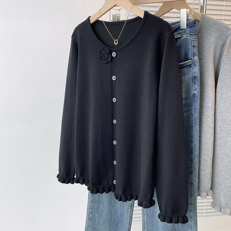 Autumn and winter sweater fat sister bottoming shirt for women