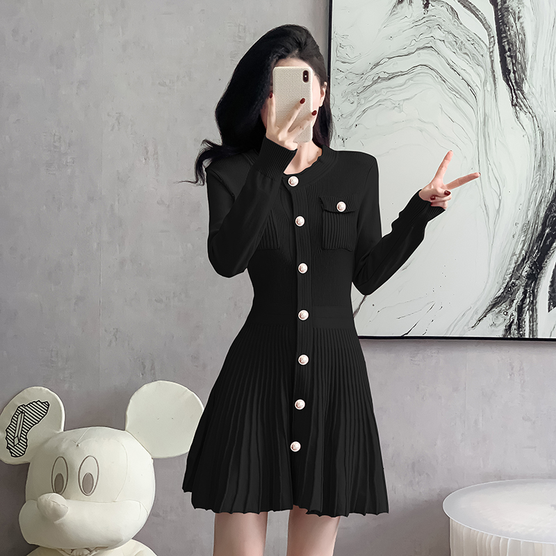 Slim chanelstyle temperament show young France style dress