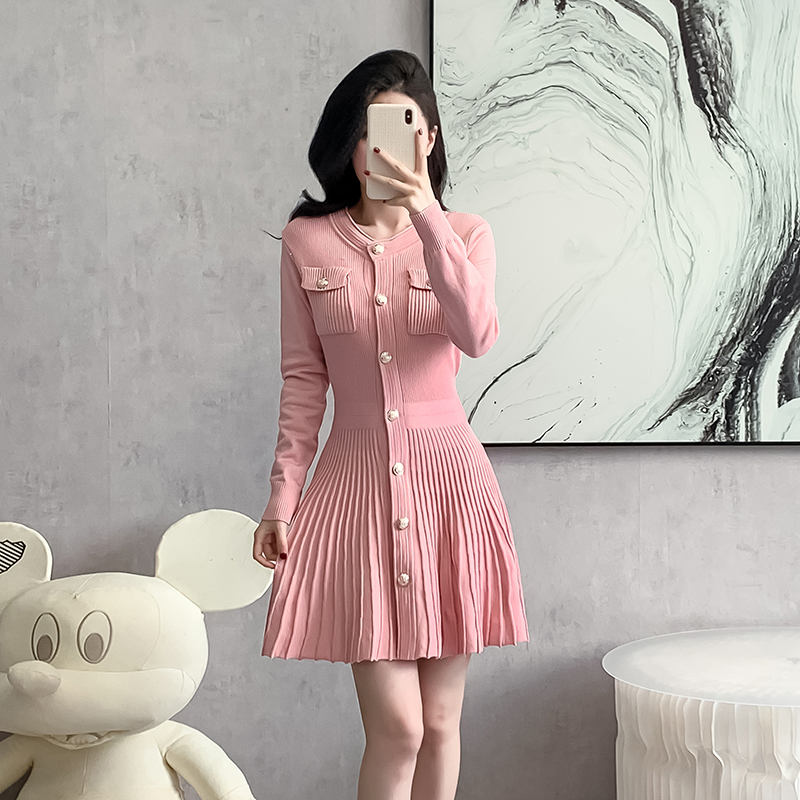 Slim chanelstyle temperament show young France style dress