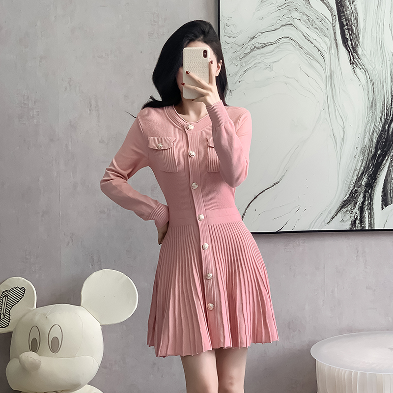 Slim chanelstyle temperament show young France style dress