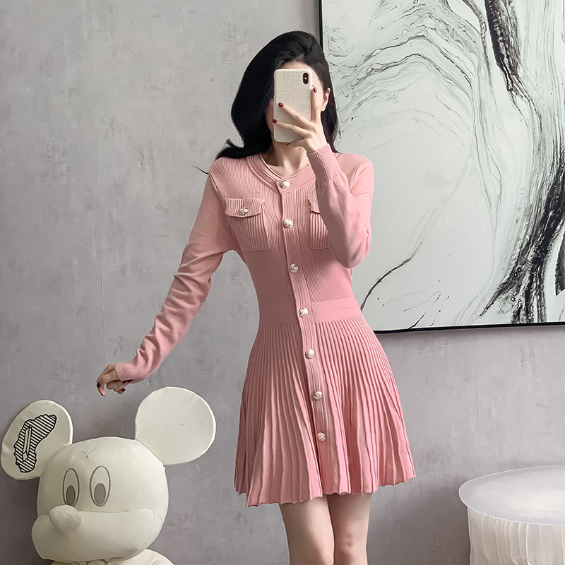 Slim chanelstyle temperament show young France style dress