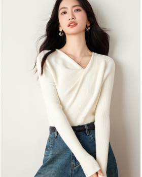 Slim unique sweater France style tops for women